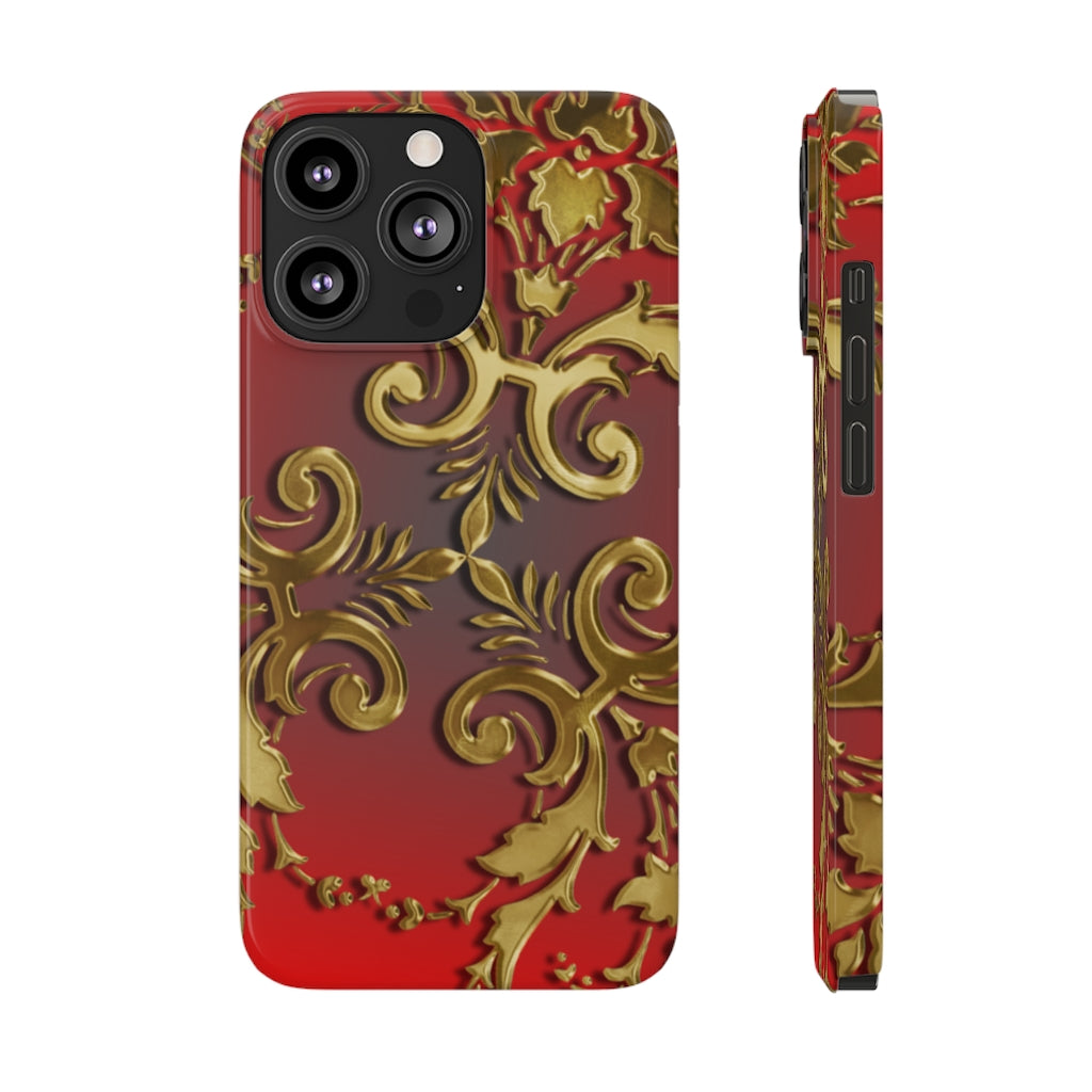 Golden Leaves Slim Phone Cases, Case-Mate