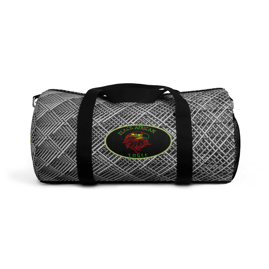 Black African Eagle (Metal Pattern ) Duffel Bag