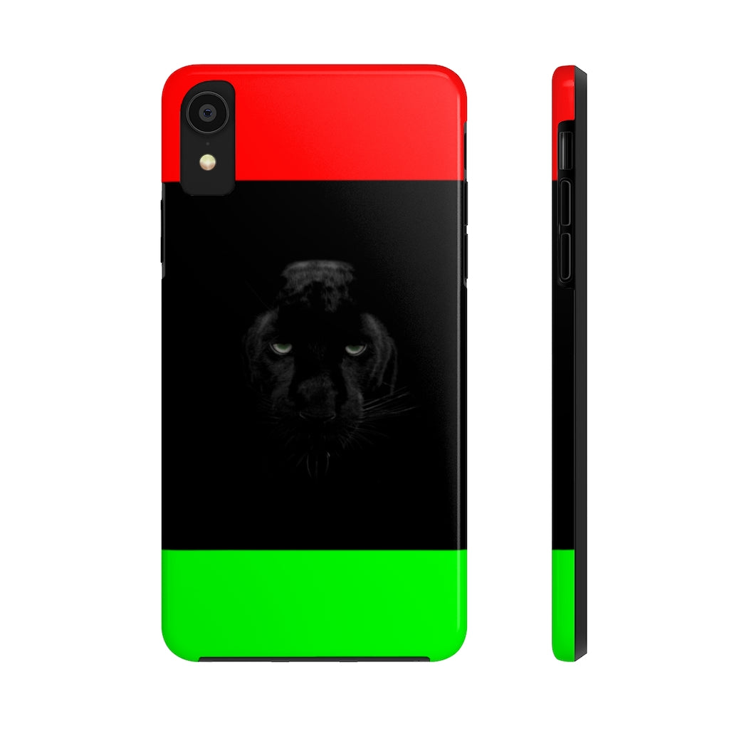 African Flag W Panther Tough Phone Cases, Case-Mate