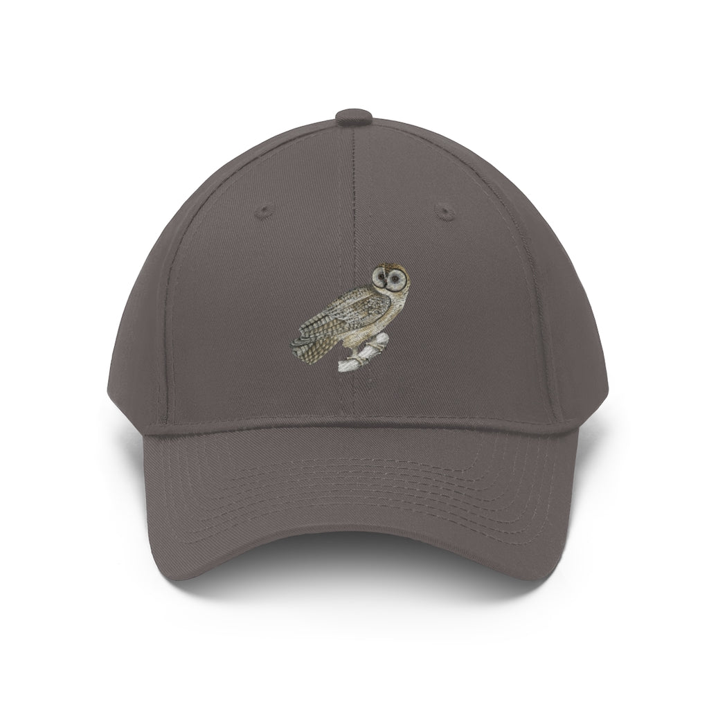 Looking Owl   Unisex Twill Hat