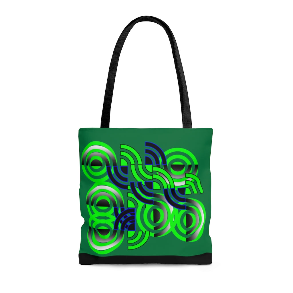 Round About (Green) Tote Bag