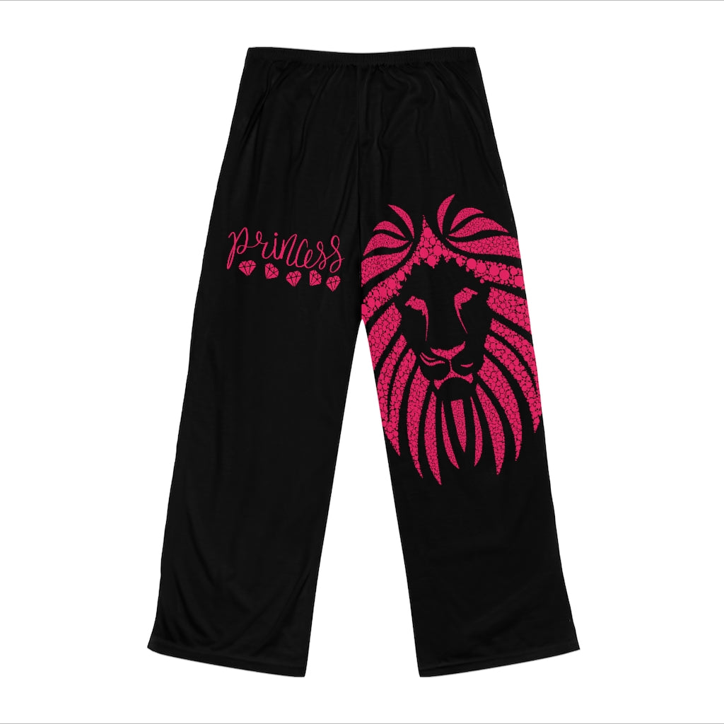 Princess Lion Women's Pajama Pants (Black)