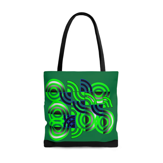 Round About (Green) Tote Bag