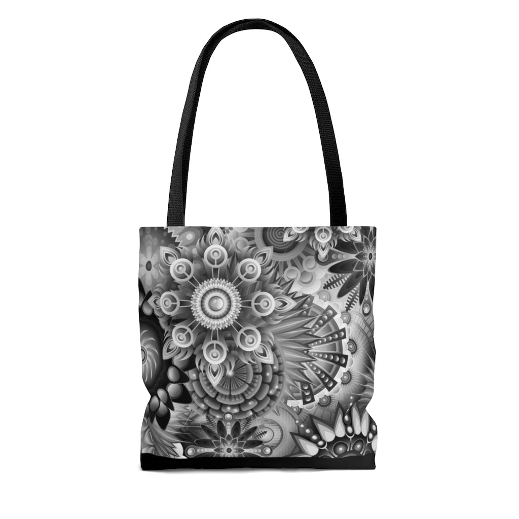 Mandalas-Silver Tote Bag