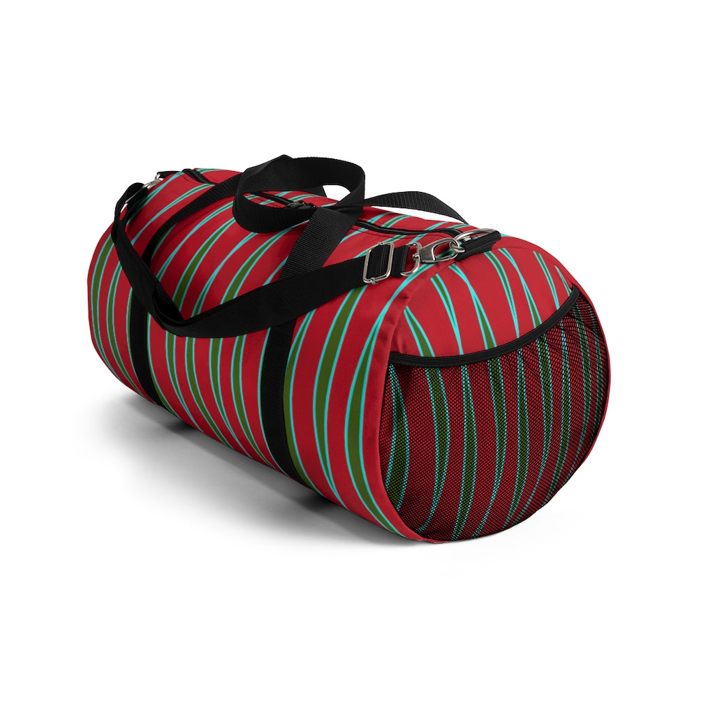 Light Ribbons (Red) Duffel Bag