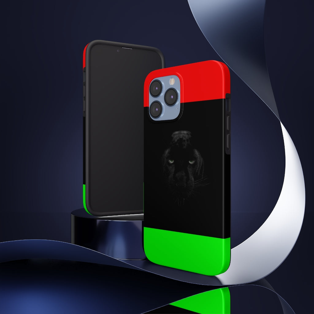 African Flag W Panther Tough Phone Cases, Case-Mate