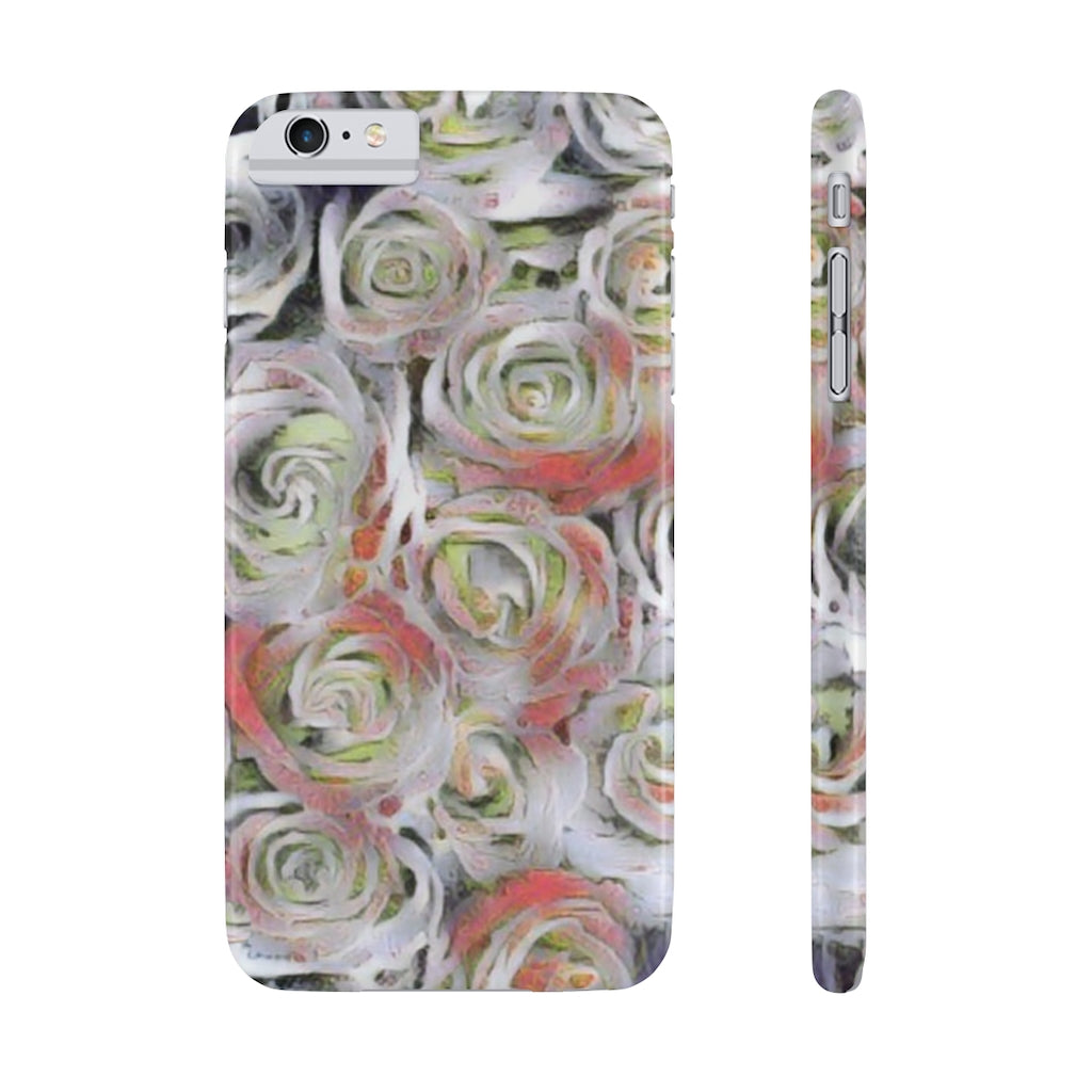 White Roses Slim Phone Cases, Case-Mate