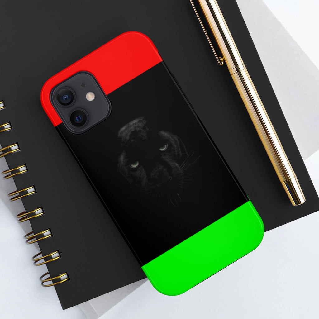 African Flag W Panther Tough Phone Cases, Case-Mate