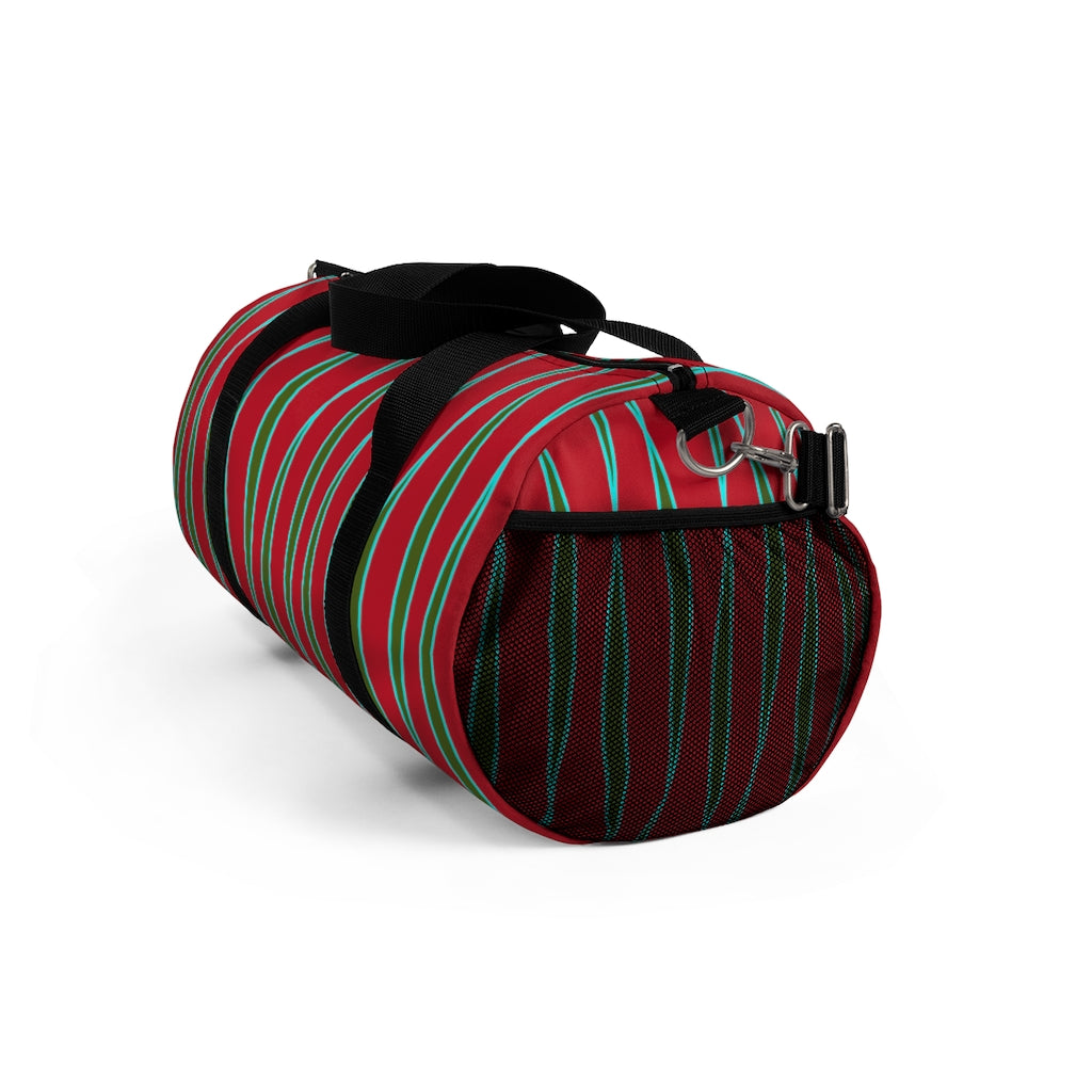 Light Ribbons (Red) Duffel Bag