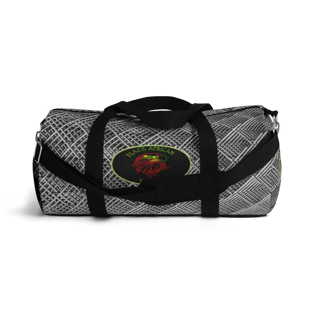 Black African Eagle (Metal Pattern ) Duffel Bag