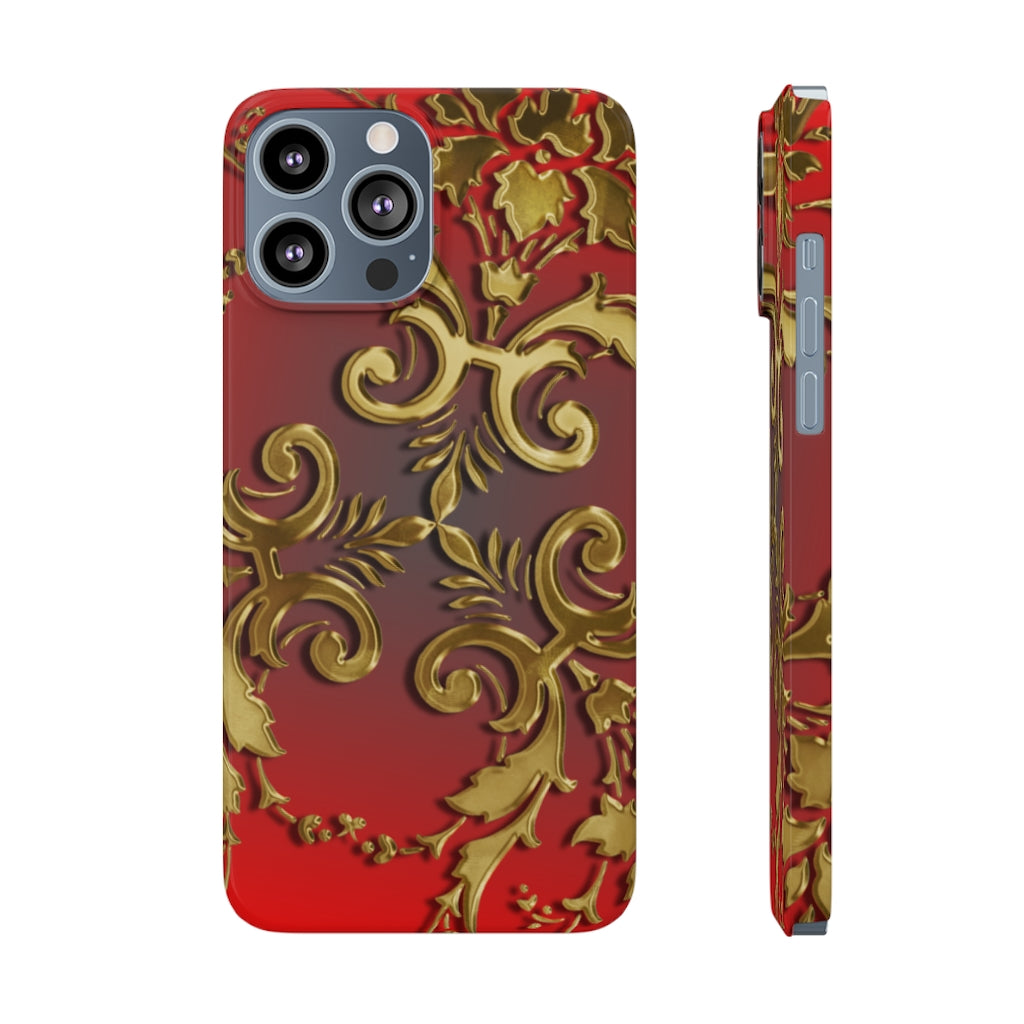 Golden Leaves Slim Phone Cases, Case-Mate