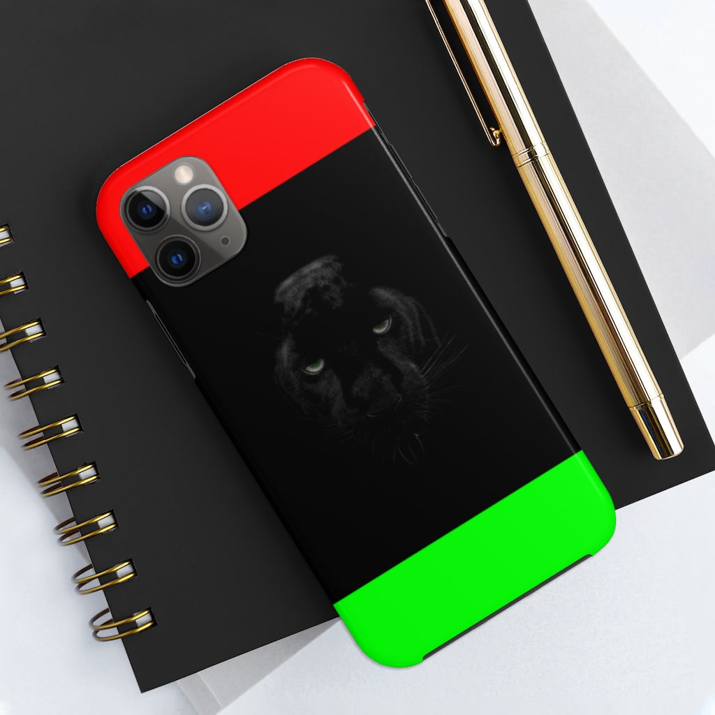 African Flag W Panther Tough Phone Cases, Case-Mate