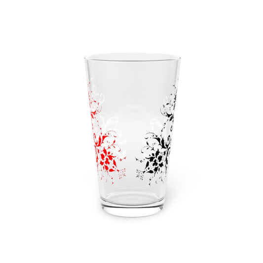 Tri Leaf Pint Glass, 16oz