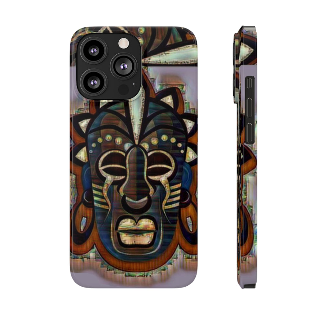 Tribal African ( Link) Mask Slim Phone Cases, Case-Mate