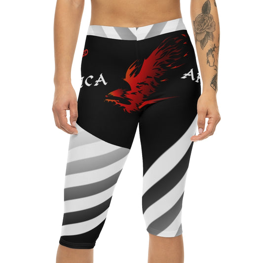 Powered By Africa Women’s Capri Leggings (AOP)