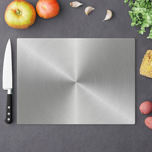 BRUSHED CHROME  Cutting Board