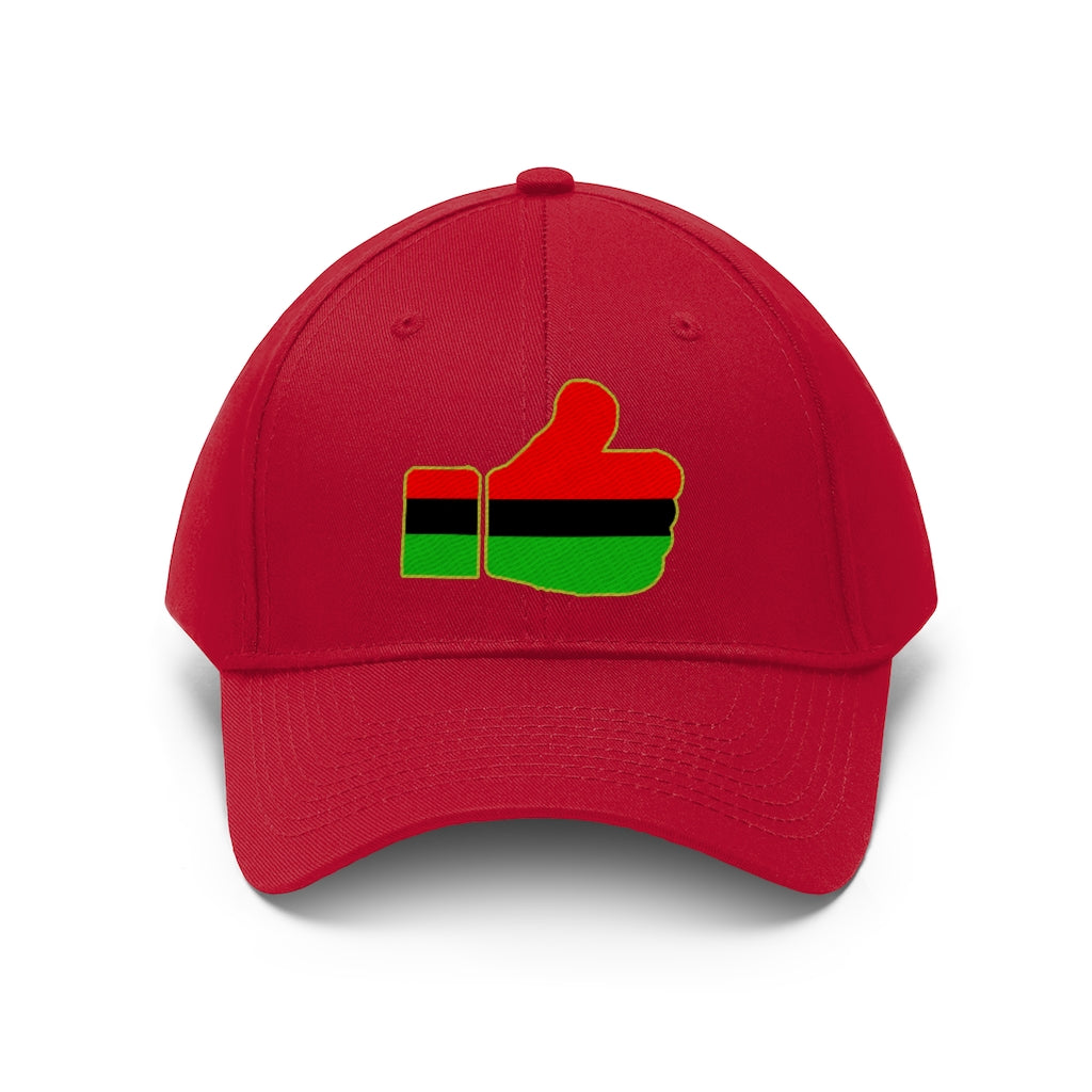 Pan African Thumbs Up   Unisex Twill Hat