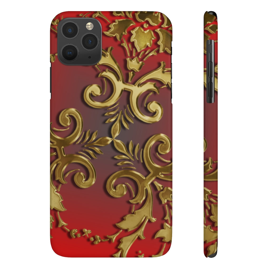 Golden Leaves Slim Phone Cases, Case-Mate