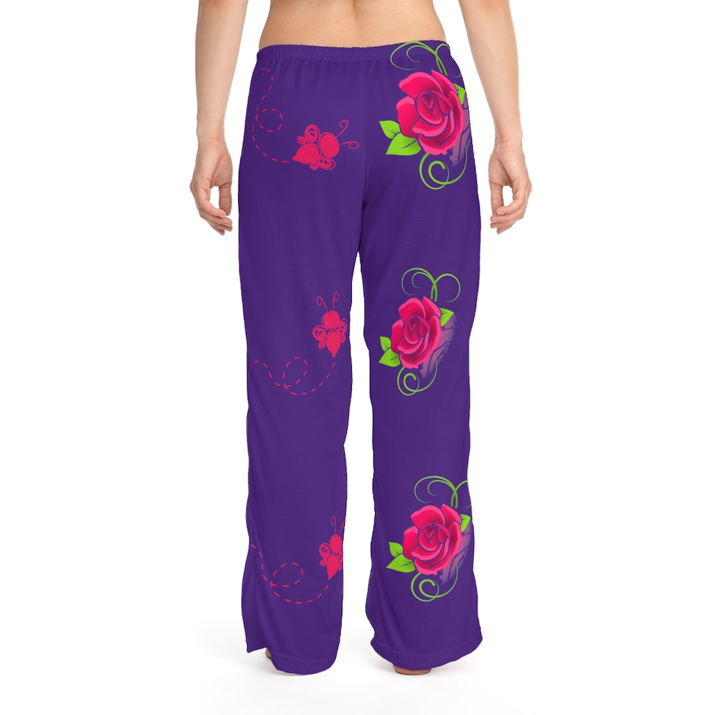 Bee & Flower ( Purple) Women's Pajama Pants