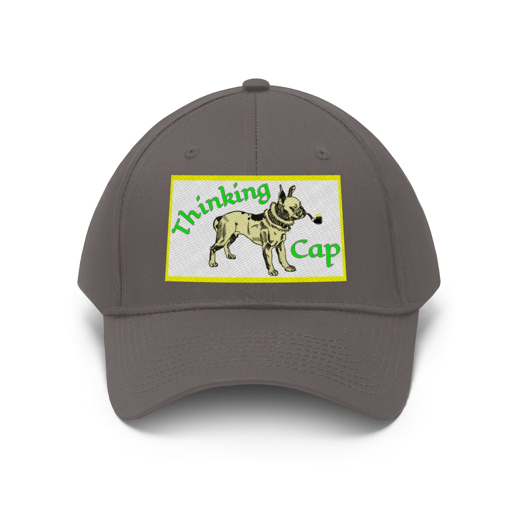 Thinking Dog Cap  Unisex Twill Hat