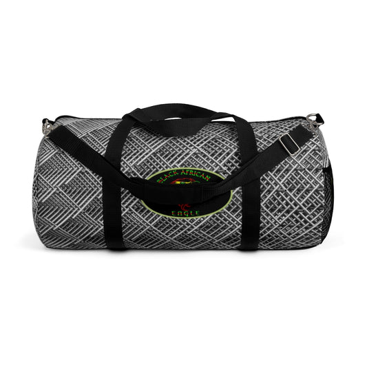 Black African Eagle (Metal Pattern ) Duffel Bag