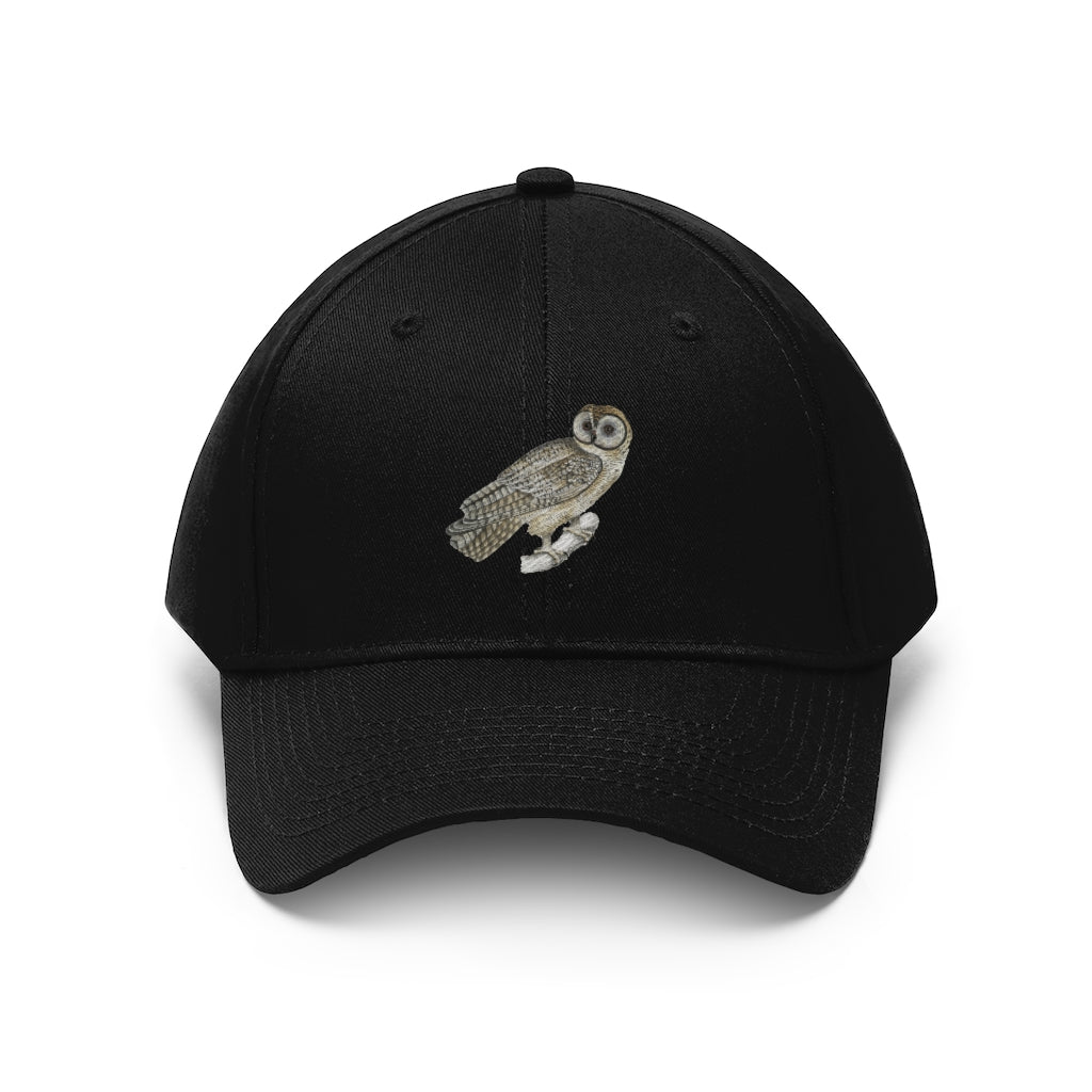 Looking Owl   Unisex Twill Hat