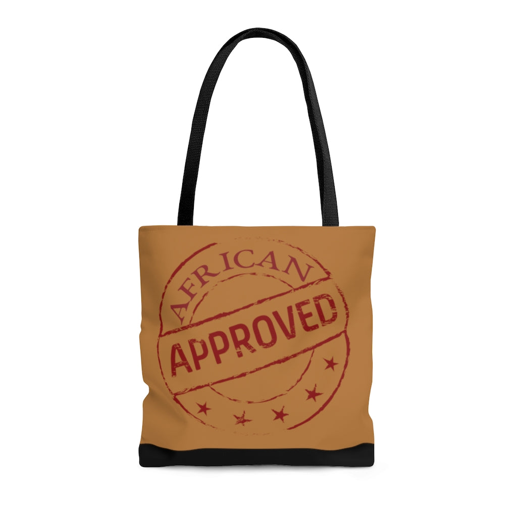 African Approved (Brown) Tote Bag