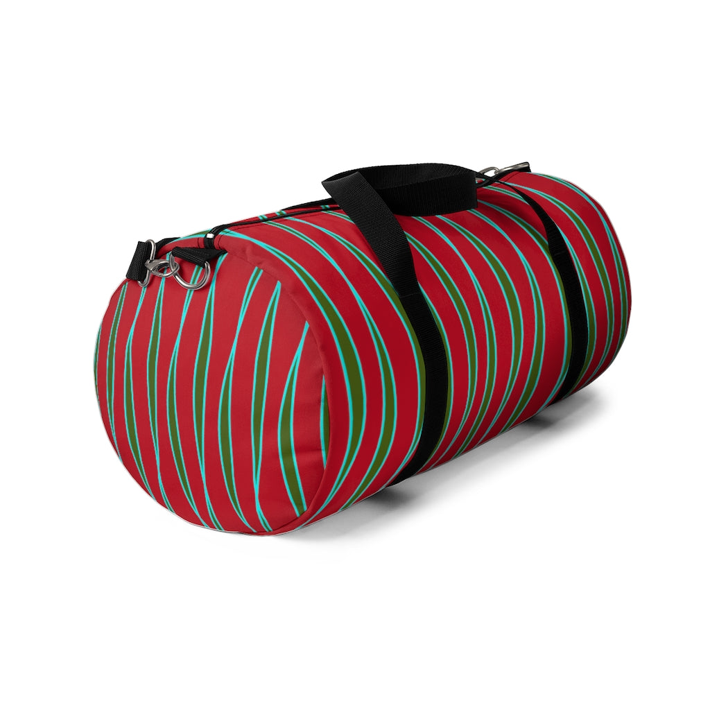 Light Ribbons (Red) Duffel Bag