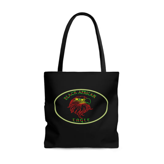 Black African Eagle (Black) Tote Bag