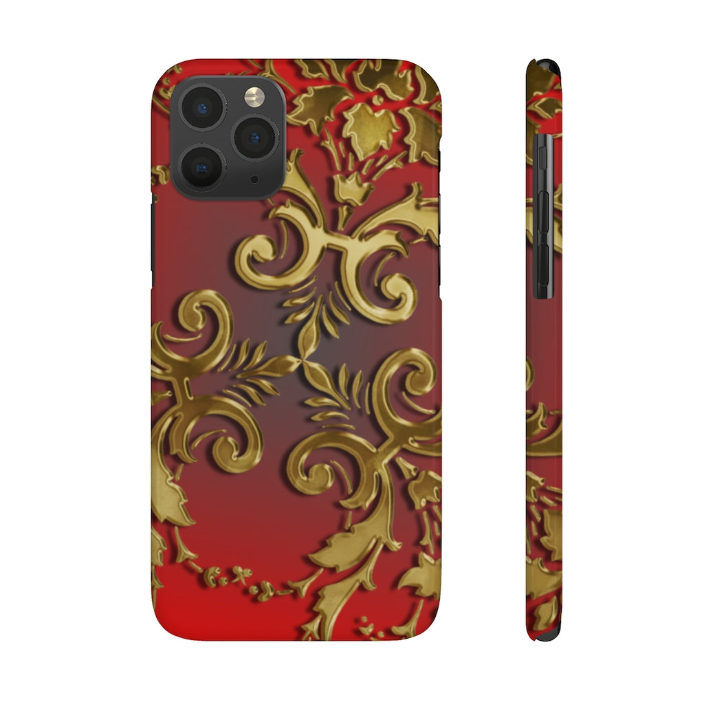 Golden Leaves Slim Phone Cases, Case-Mate