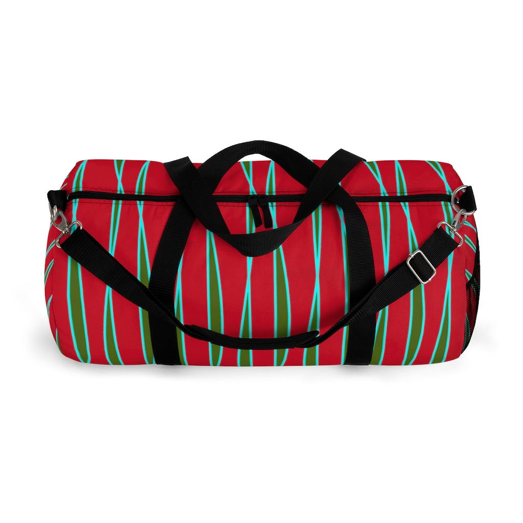 Light Ribbons (Red) Duffel Bag