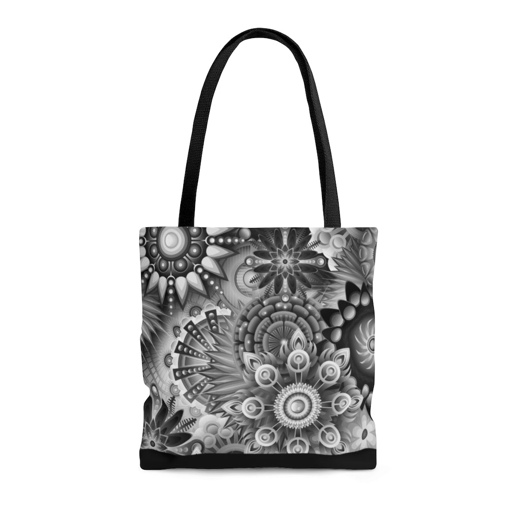 Mandalas-Silver Tote Bag