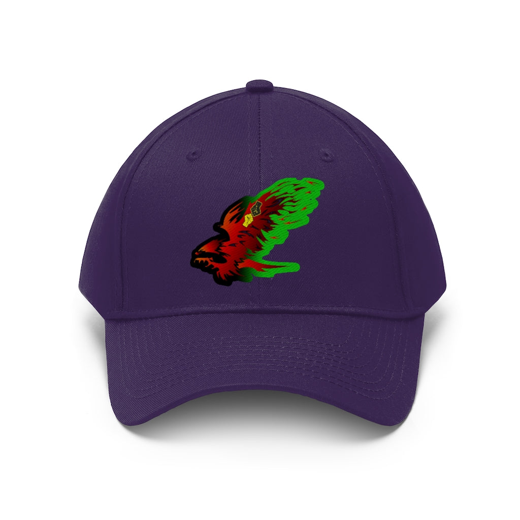 Afro Fire Bird Unisex Twill Hat