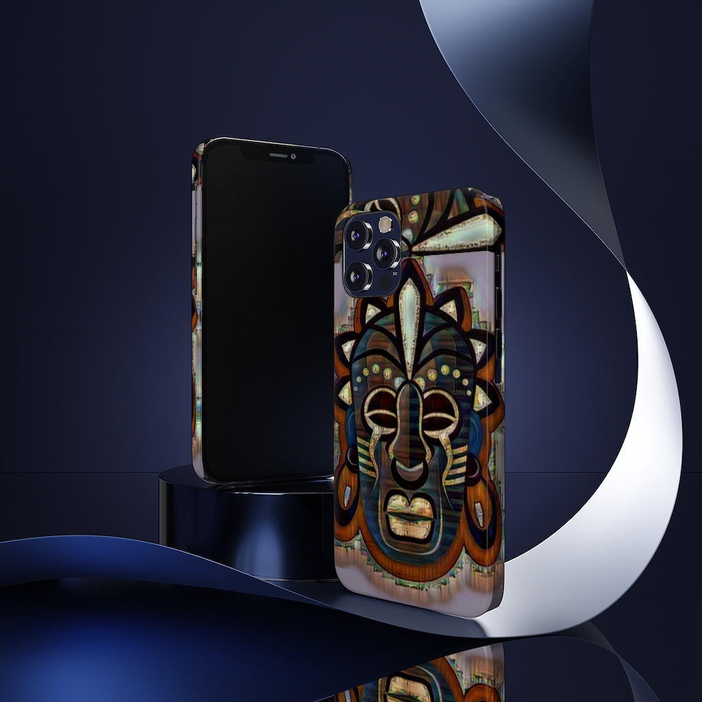 Tribal African ( Link) Mask Slim Phone Cases, Case-Mate