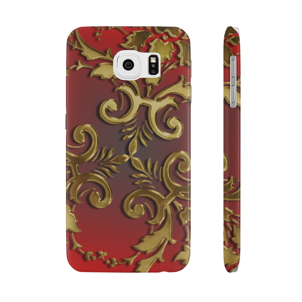 Golden Leaves Slim Phone Cases, Case-Mate