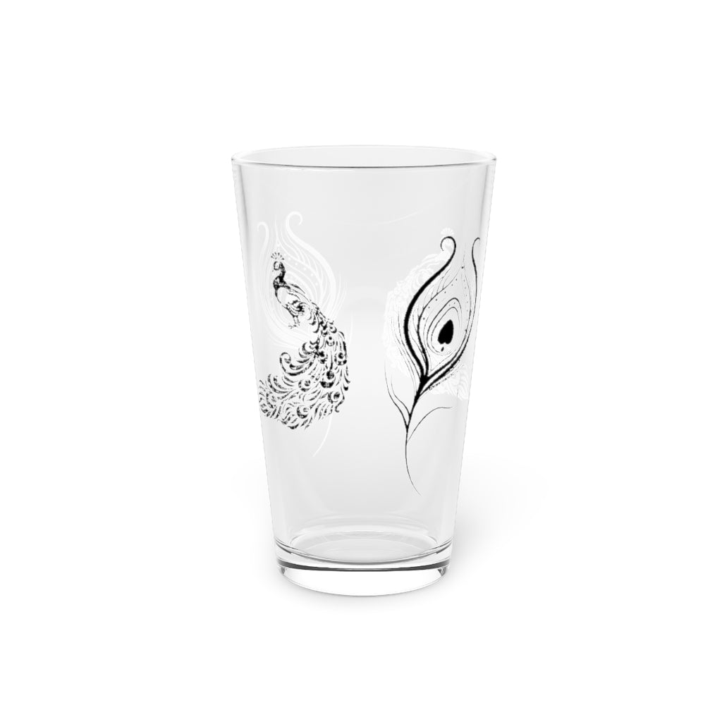 Peacock   Pint Glass, 16oz