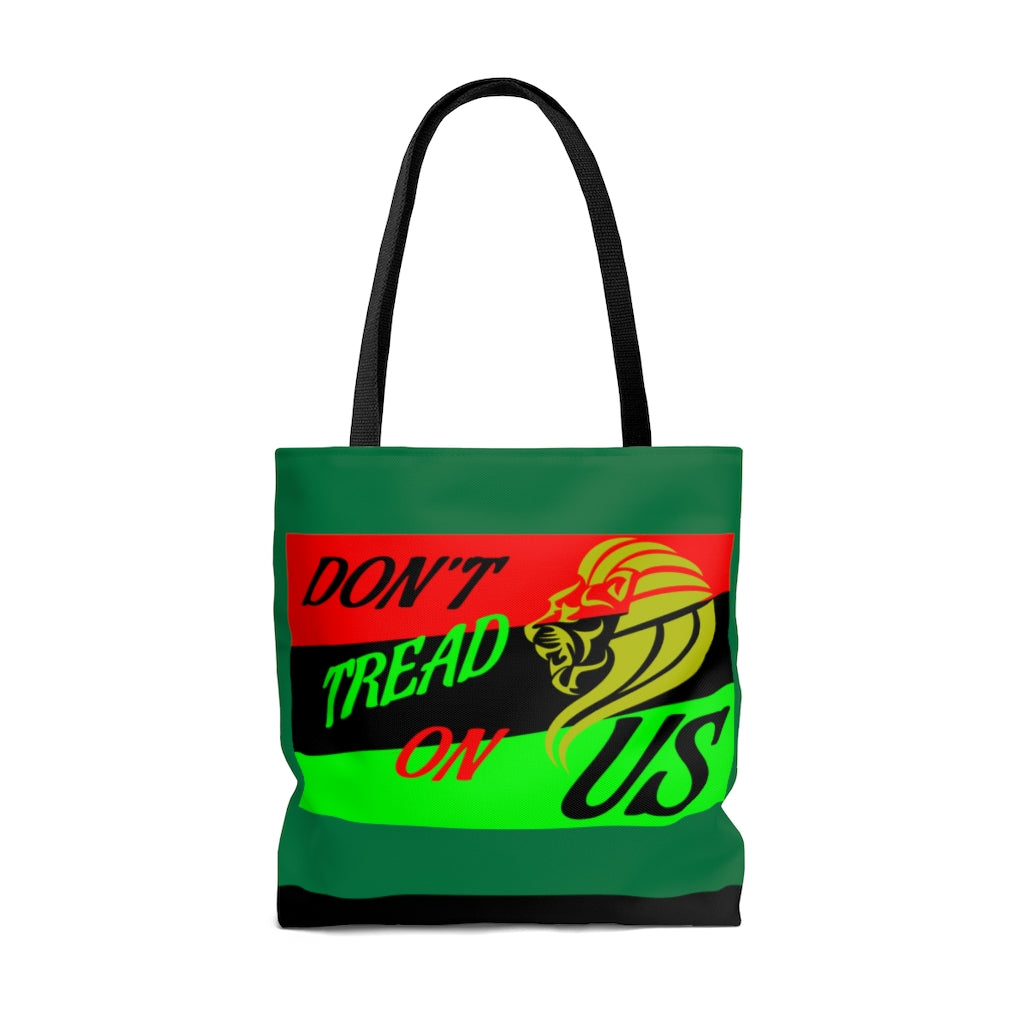 AFRICAN DON'T TREAD ON US FLAG (Green) Tote Bag