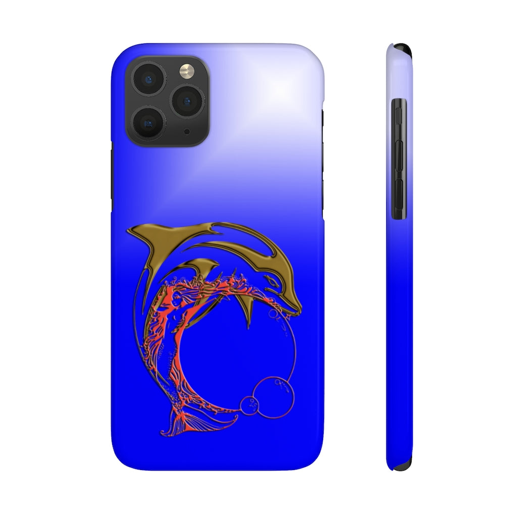 Dolphin W Mermaid Slim Phone Cases, Case-Mate