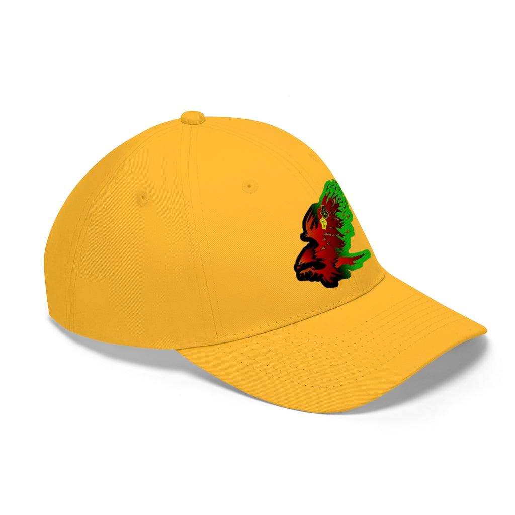 Afro Fire Bird Unisex Twill Hat