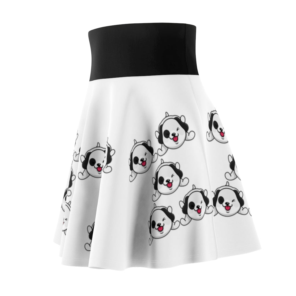 Multi. Playful Dogs Women's Skater Skirt