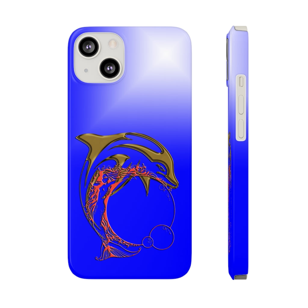 Dolphin W Mermaid Slim Phone Cases, Case-Mate