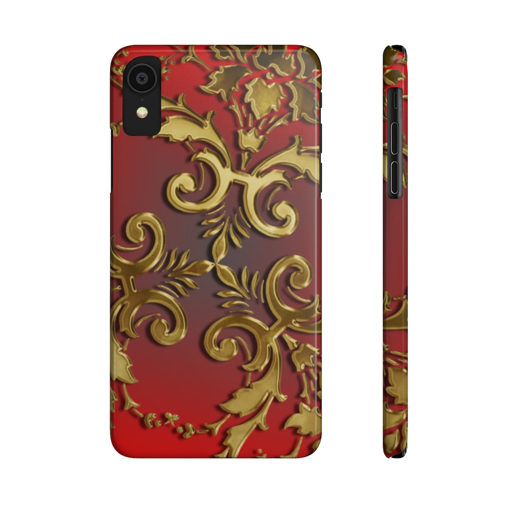 Golden Leaves Slim Phone Cases, Case-Mate