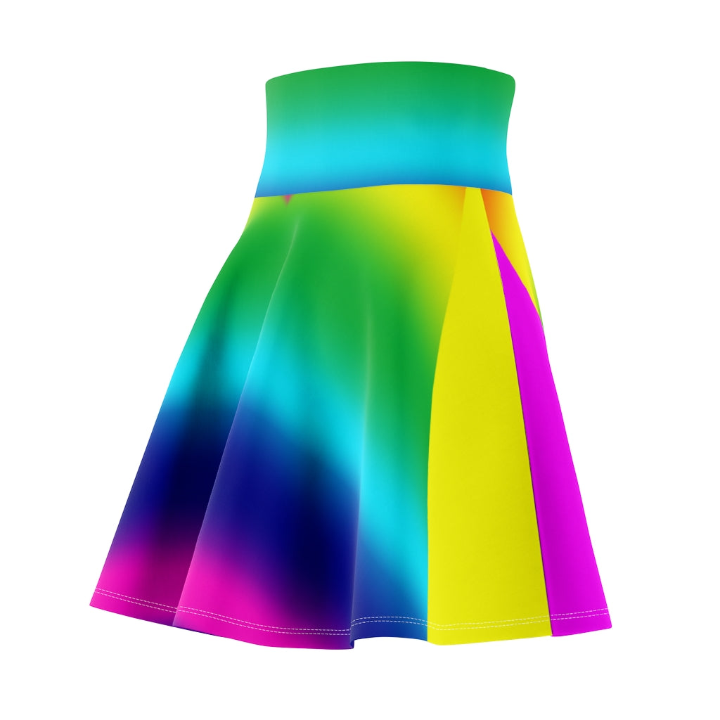 Rainbow Point  Women's Skater Skirt