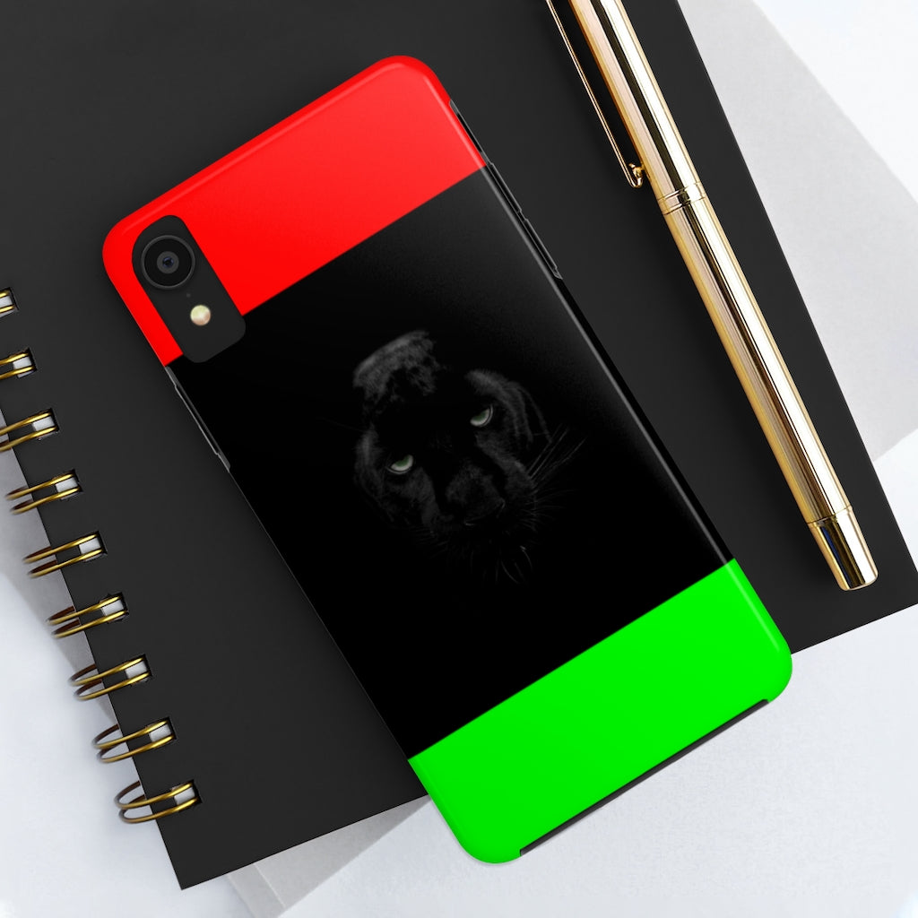 African Flag W Panther Tough Phone Cases, Case-Mate