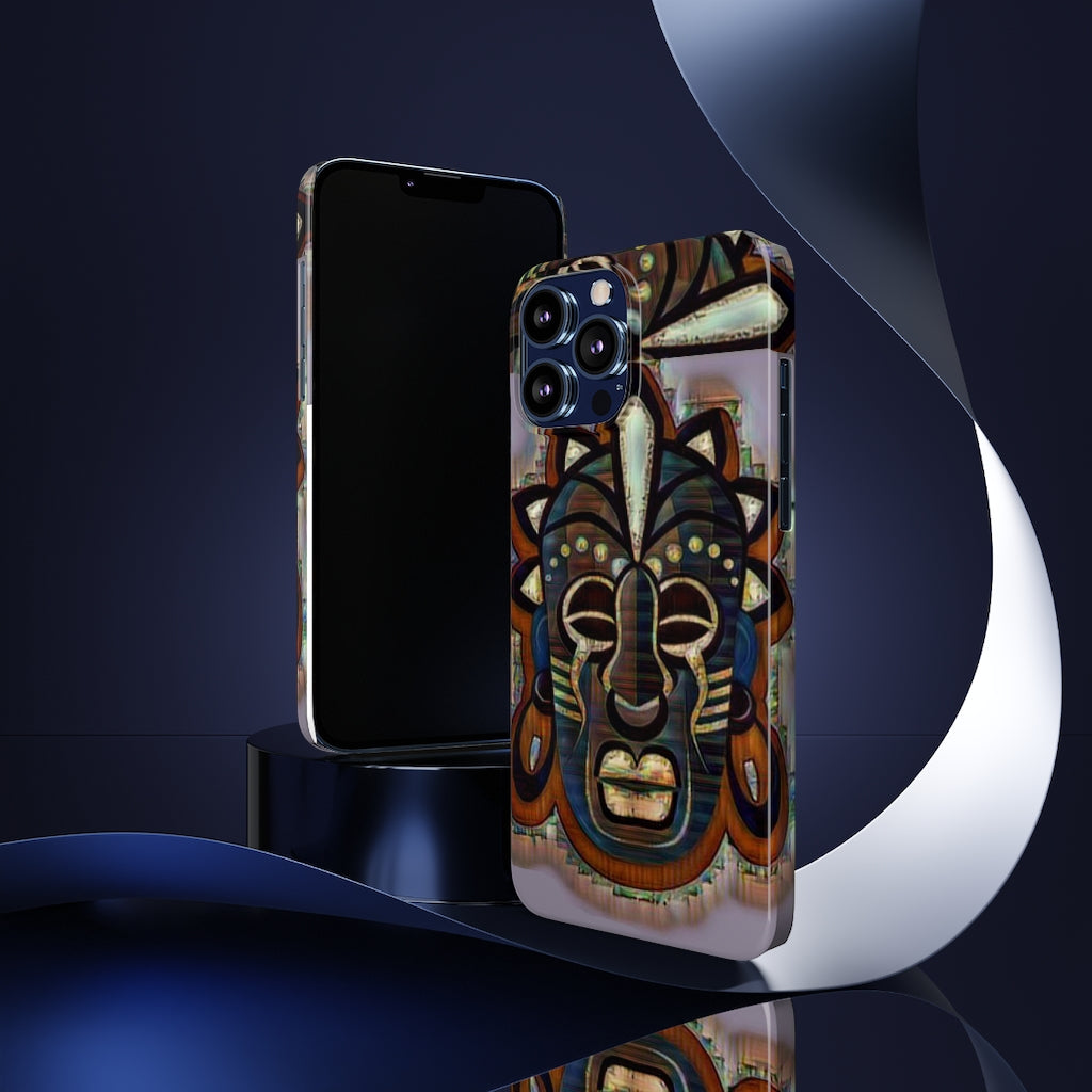 Tribal African ( Link) Mask Slim Phone Cases, Case-Mate