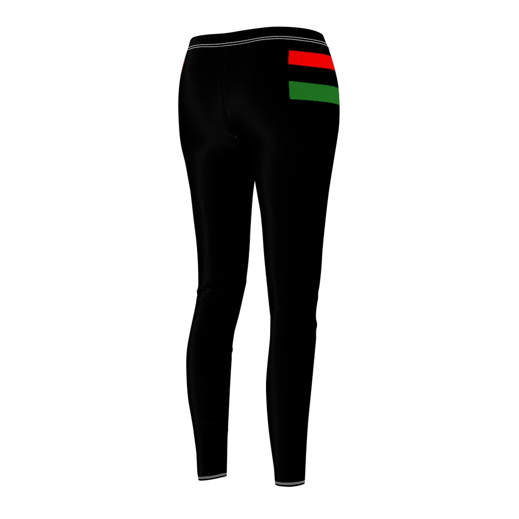 African Flag  Women's Cut & Sew Casual Leggings