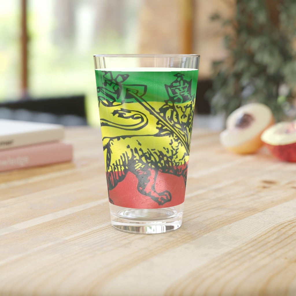 Rastafari  Pint Glass, 16oz