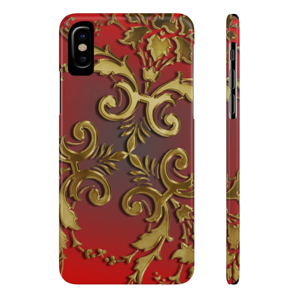 Golden Leaves Slim Phone Cases, Case-Mate