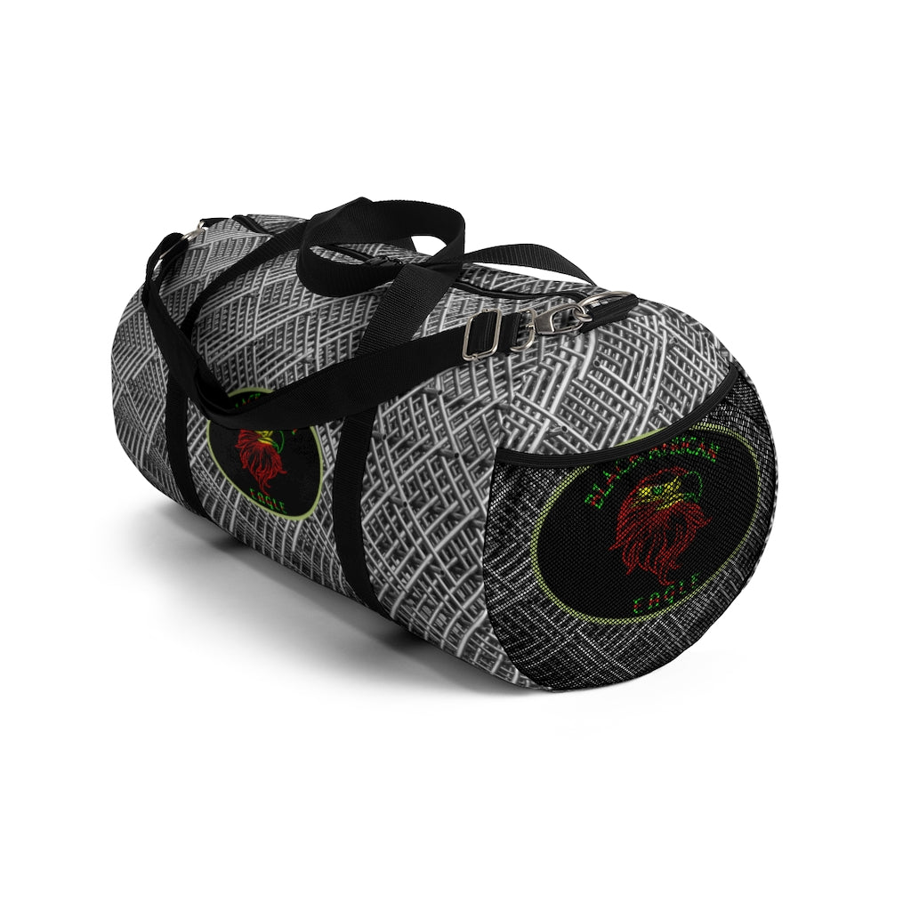 Black African Eagle (Metal Pattern ) Duffel Bag