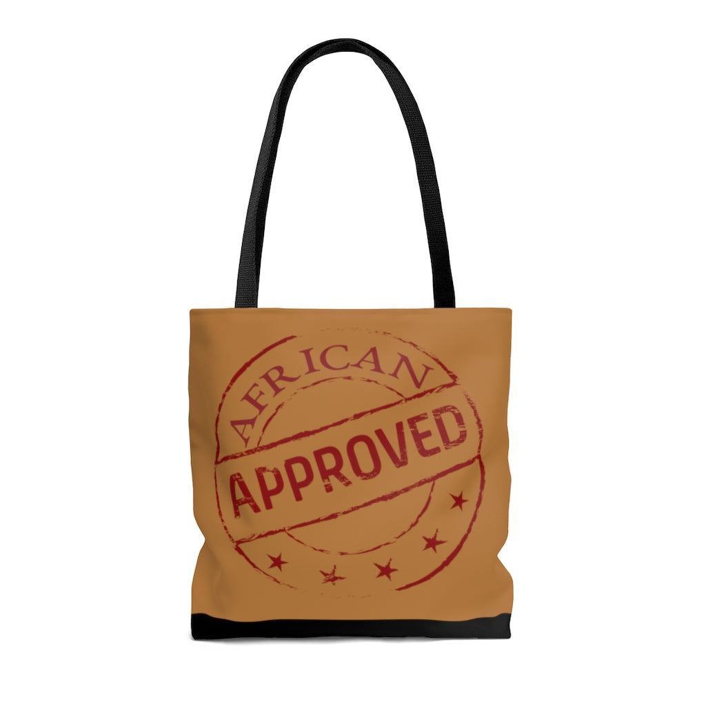 African Approved (Brown) Tote Bag